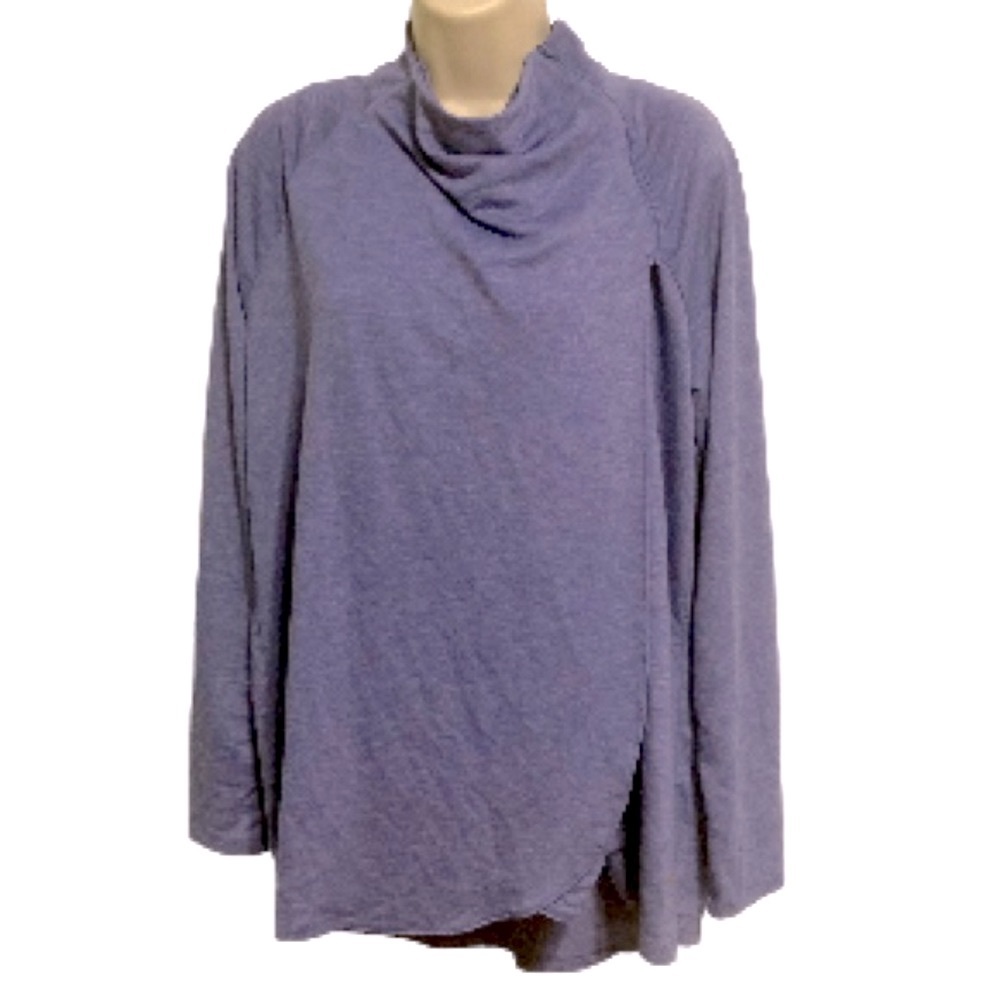 COPPER FIT Wrap Swing Top Purple Lilac NEW  Women's Large